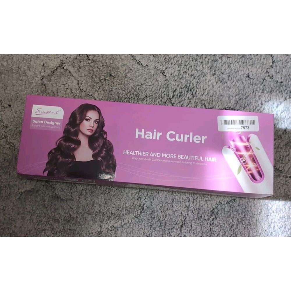 Sunsent Spin N Curl Ceramic Automatic Rotating Curling Iron. Tested‎